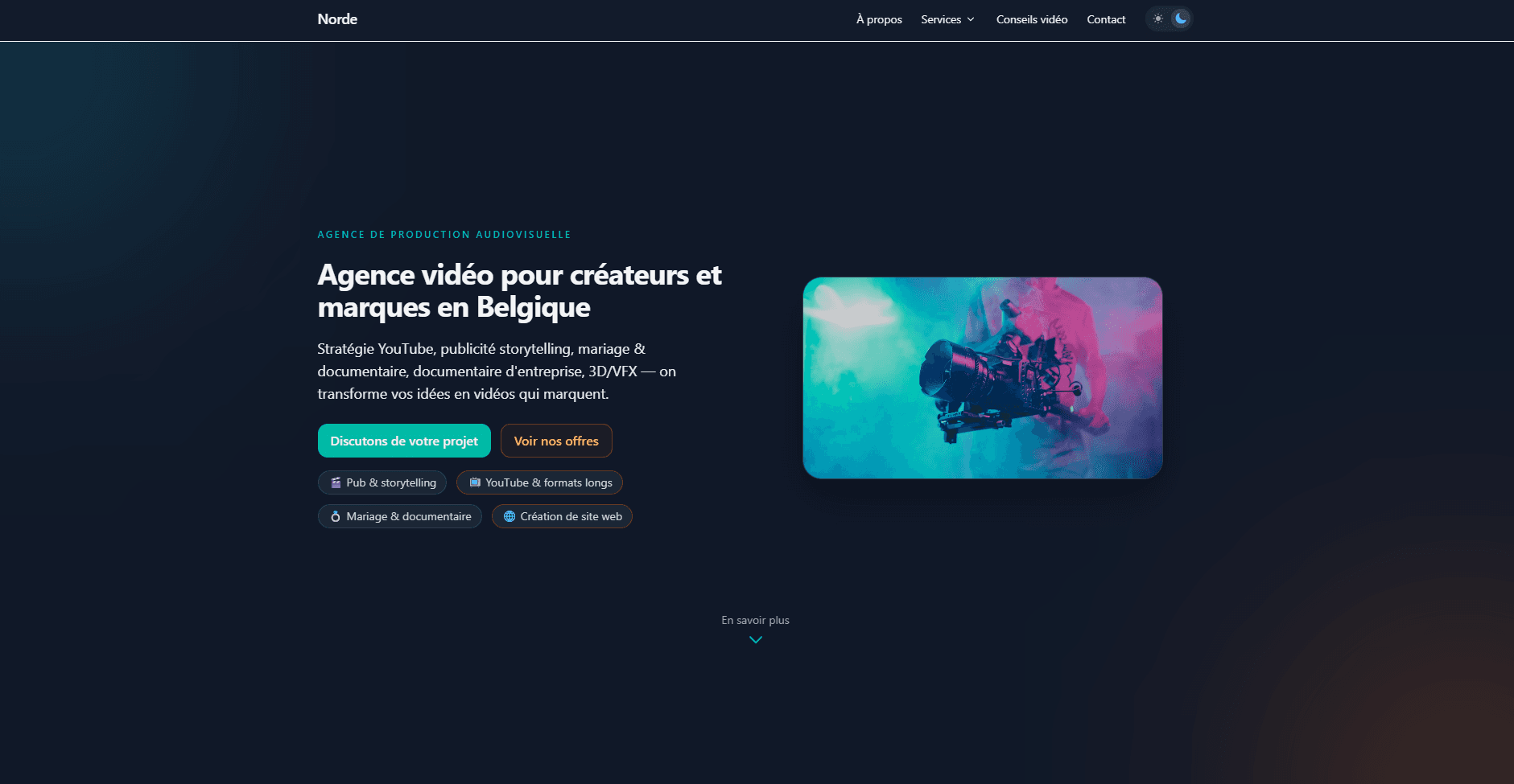 Agence Norde (Ce site) Dark Mode